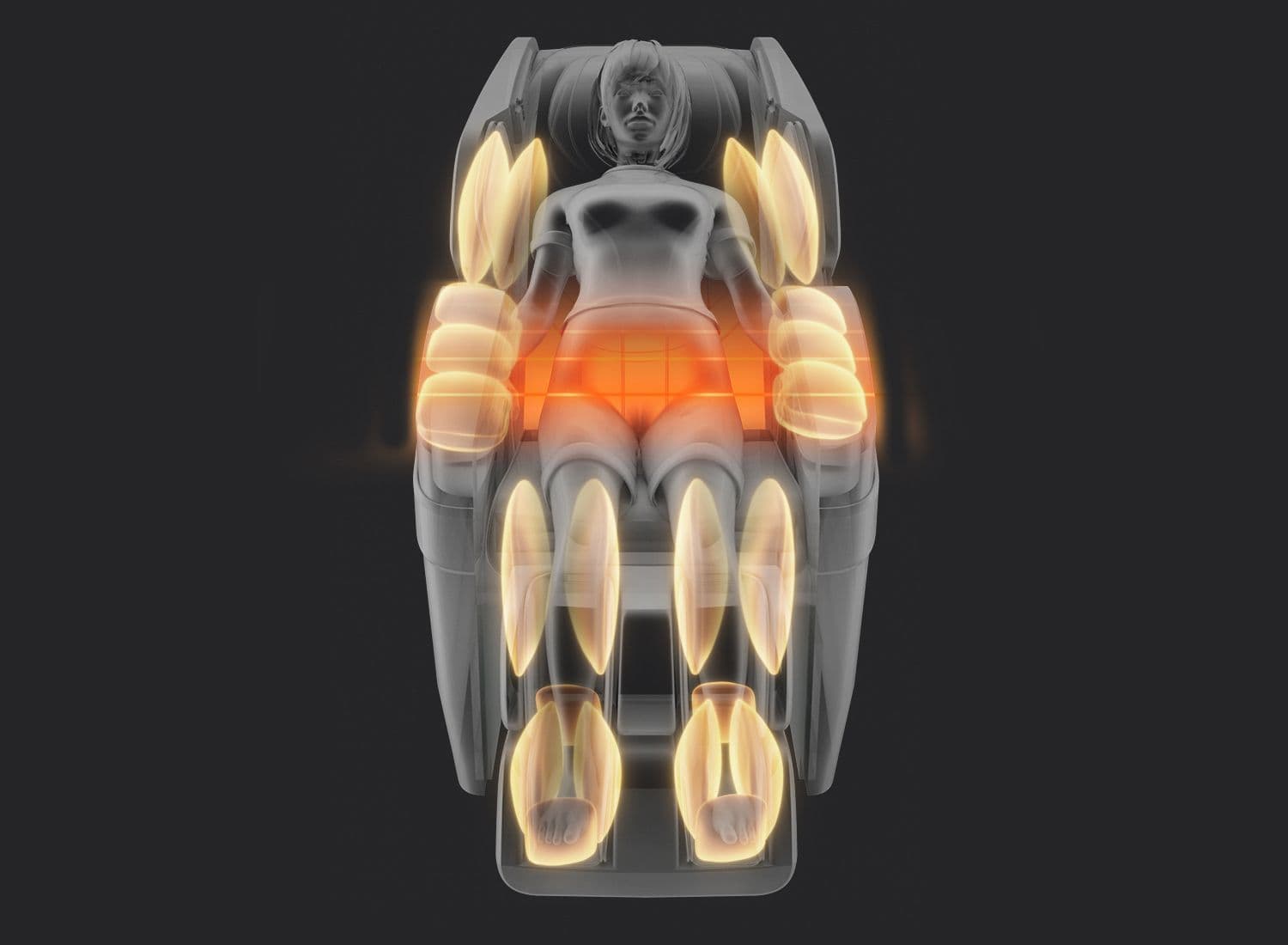 Massage des bras et des paumes.