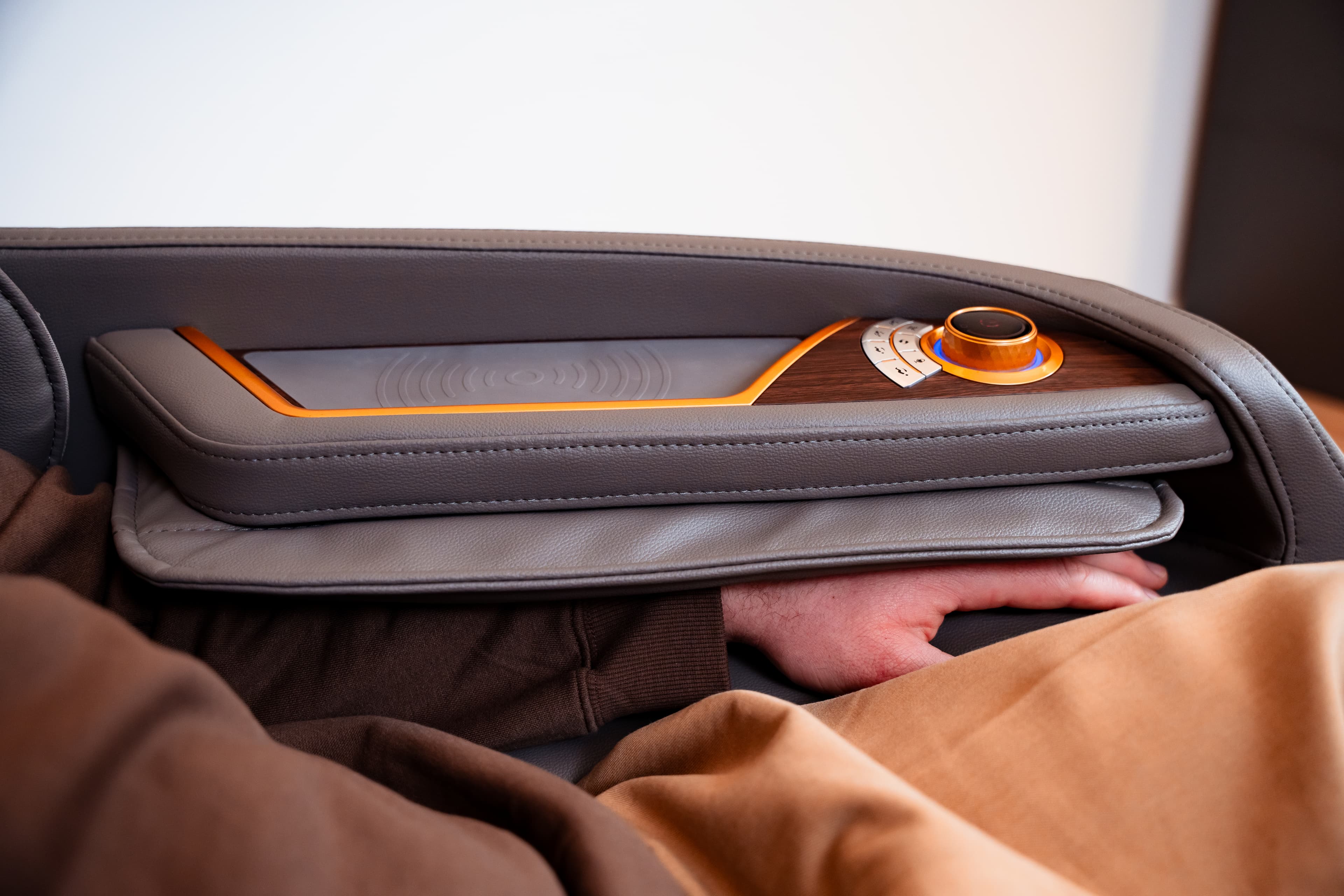 Massage des bras avec des coussins d’air