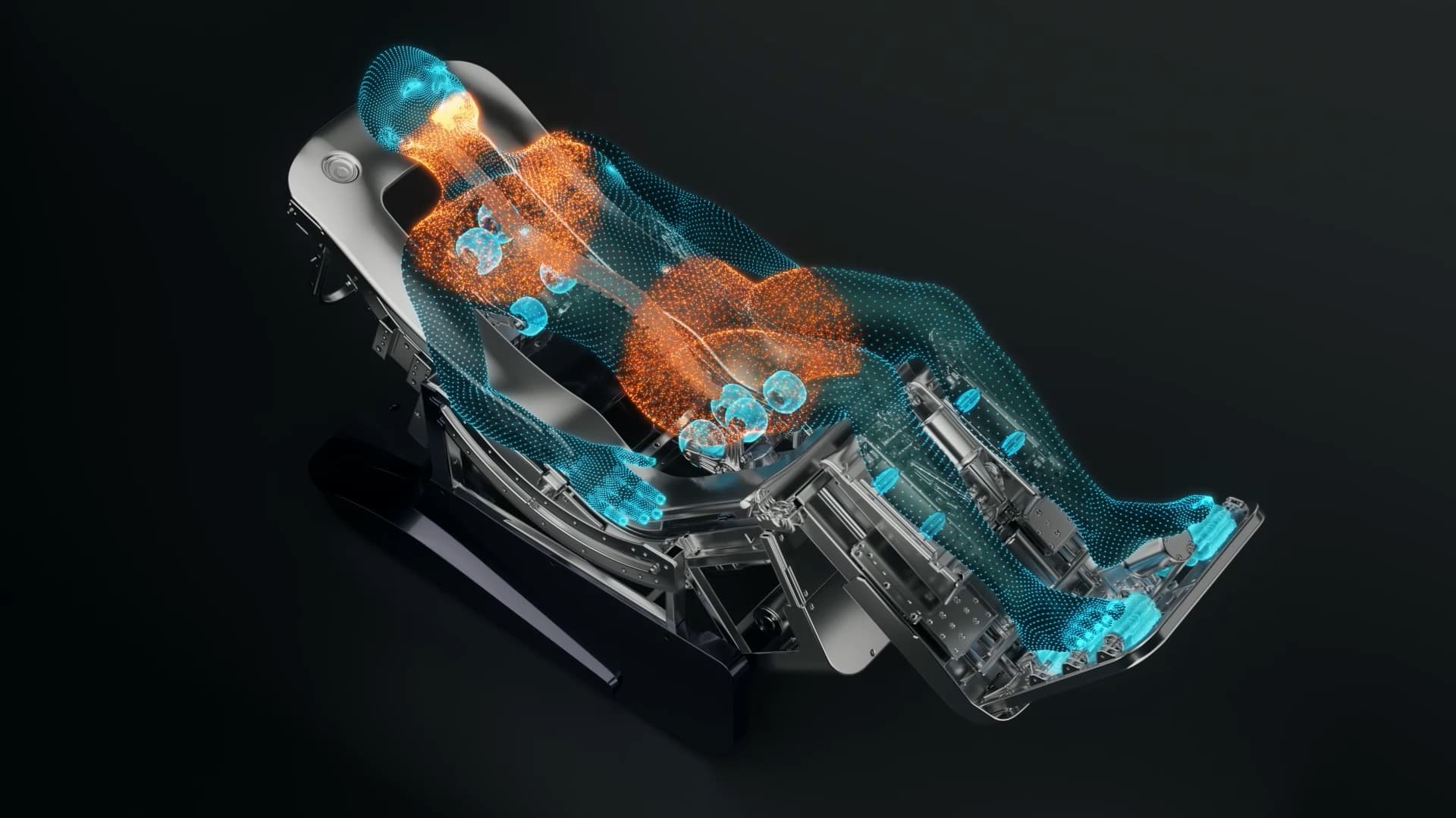 Améliorez la précision du massage grâce à deux mécanismes indépendants