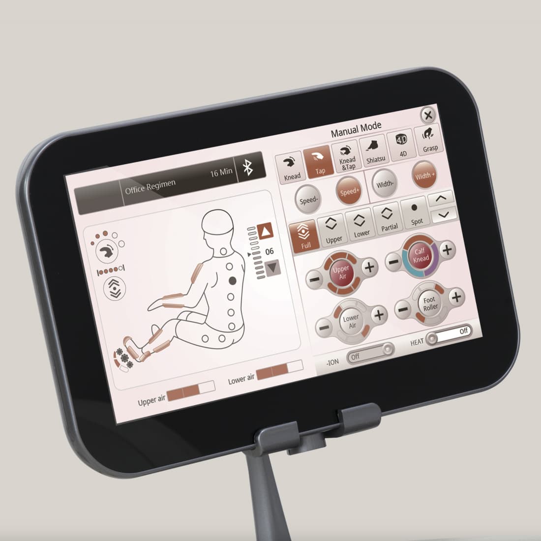 23 programmes automatiques de massage 4D